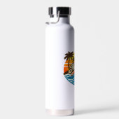 Bouteille D'eau Conception de nom Nathan Retro Sunset (Plage)