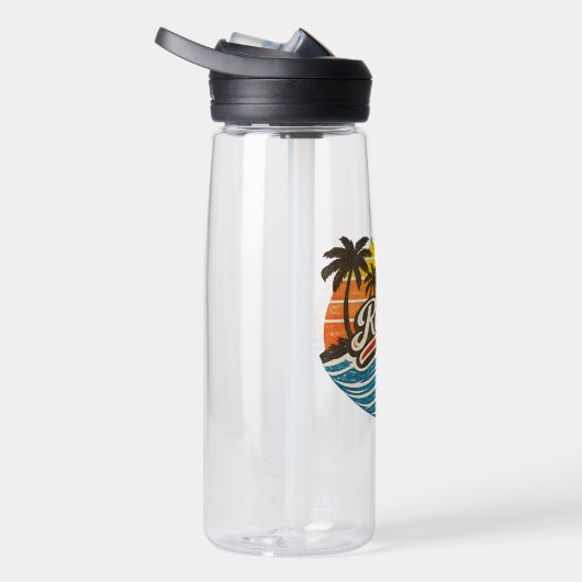 Bouteille D'eau Conception de nom Robert Retro Sunset (Droite)