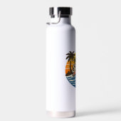 Bouteille D'eau Conception de nom Sergio Retro Sunset (Plage)