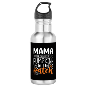 Bouteille D'eau Conception de patch de citrouilles maman Halloween