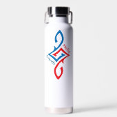 Bouteille D'eau Conception de salutation simple et heureuse pour a (Avant)