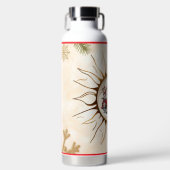 Bouteille D'eau "Conception de soleil rayonnant" (Avant)