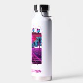 Bouteille D'eau Conception de sublimation Vaporwave des années 80 (Gauche)