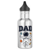 Bouteille D'eau Conception de t-shirt vectoriel espace astronaute (Gauche)