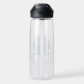 Bouteille D'eau Conception de tir de tennis personnalisé avec text (Arrière)