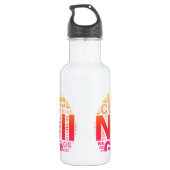 Bouteille D'eau Conception de typographie de positions de net-ball (Dos)