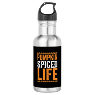 Bouteille D'eau Conception de typographie Halloween Pumpkin Spiced