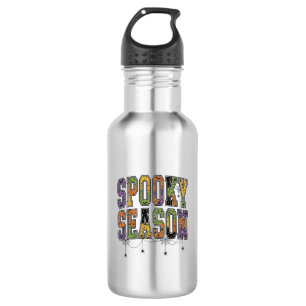 Bouteille D'eau Conception de typographie Halloween vintage de sai