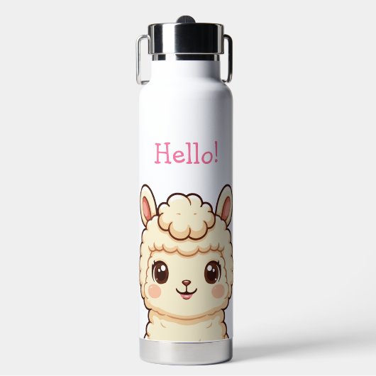 Bouteille D'eau Conception d'illustration de lama mignon (Salle de sport)