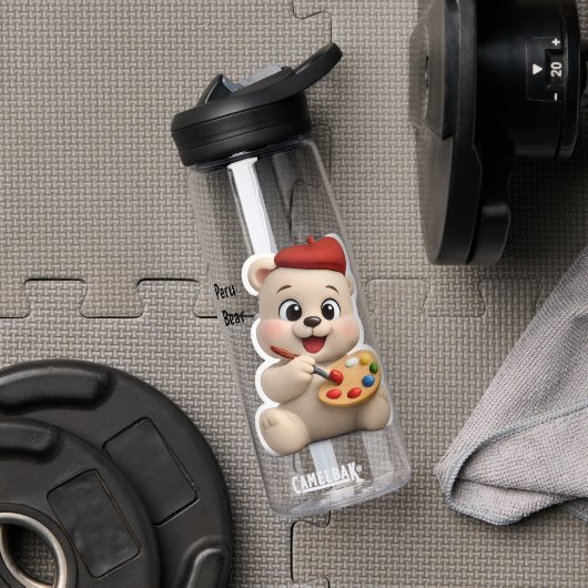 Bouteille D'eau Conception d'ours en peluche adorable et mignonne (Salle de sport (pivoté))