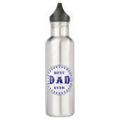 Bouteille D'eau Conception du logo du meilleur DAD Jamais Badge (Gauche)