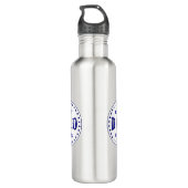 Bouteille D'eau Conception du logo du meilleur DAD Jamais Badge (Dos)