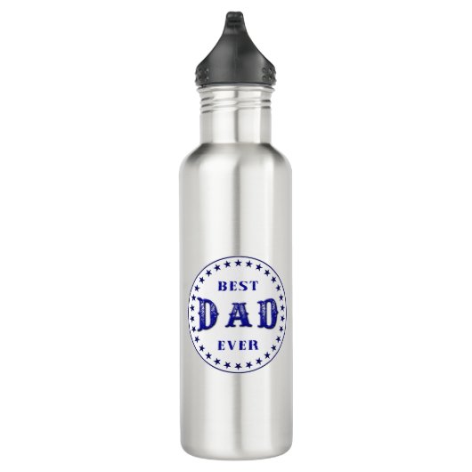 Bouteille D'eau Conception du logo du meilleur DAD Jamais Badge (Droite)