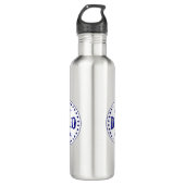 Bouteille D'eau Conception du logo du meilleur DAD Jamais Badge (Devant)