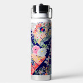 Bouteille D'eau Conception florale japonaise (Arrière)