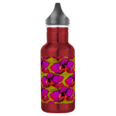Bouteille D'eau Conception Florale Magenta Groovy (Gauche)
