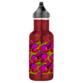 Bouteille D'eau Conception Florale Magenta Groovy (Droite)