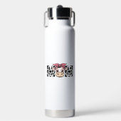 Bouteille D'eau Conception graphique de maman vache mignonne arc_1 (Salle de sport)