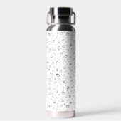 Bouteille D'eau Conception Raindrop en blanc (Arrière)