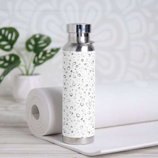 Bouteille D'eau Conception Raindrop en blanc (Yoga)