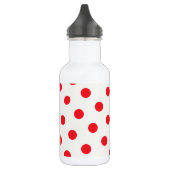 Bouteille D'eau Conception rétro de point Polka rouge (Gauche)
