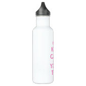 Bouteille D'eau Conception rose | de KeepCalm personnalisable (Gauche)