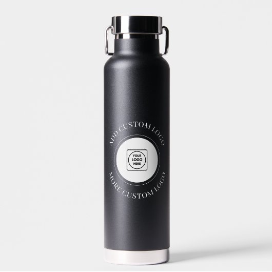 Bouteille D'eau Conception simple de branding commercial avec logo (Avant)