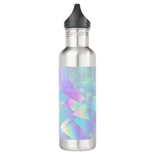 Bouteille D'eau Conception turquoise et violette Iridescente (Gauche)