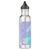 Bouteille D'eau Conception turquoise et violette Iridescente (Droite)