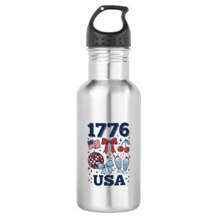 Bouteille D'eau Conception vectorielle coquette patriotique USA 17