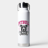 Bouteille D'eau Conception vectorielle de sœur Pitbull amateur de  (Salle de sport)