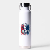 Bouteille D'eau Conception vectorielle pour le 250e anniversaire d (Avant)