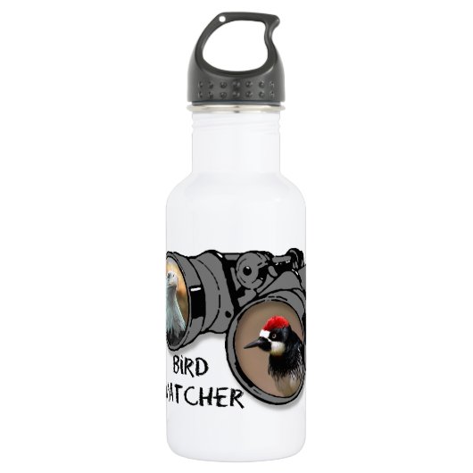 Bouteille D'eau Conception w/Eagle d'observateur d'oiseau et (Devant)