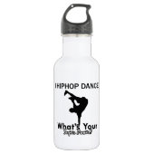 Bouteille D'eau Conceptions de danse de hip hop (Devant)