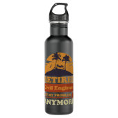 Bouteille D'eau Conduite d'autobus à la retraite Conception d'un c (Devant)