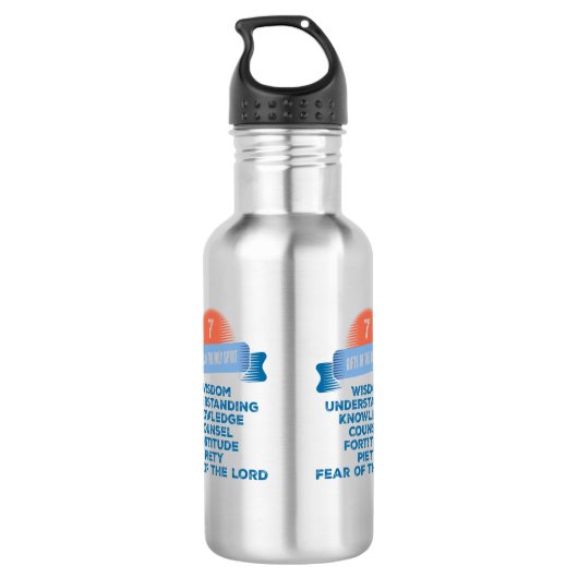 Bouteille D'eau Confirmation 7 Dons de l'Esprit Saint (Dos)