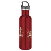 Bouteille D'eau Confirmation chrétienne ou première communion (Dos)