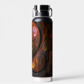 Bouteille D'eau Connexion fluide Art Abstrait (Arrière)