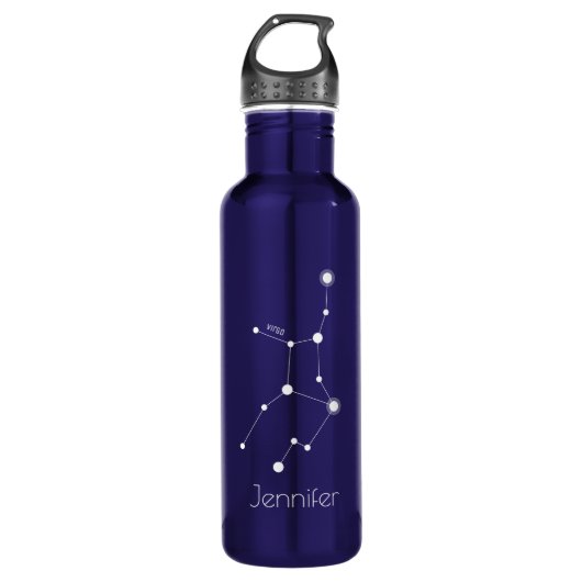 Bouteille D'eau Constellation Virgo Zodiac personnalisée (Devant)