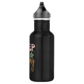 Bouteille D'eau Continuez À Sourire Citation Inspirationnelle (Droite)