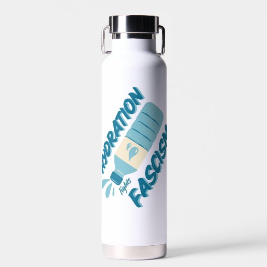 Bouteille d'eau contre le fascisme Hydratation (Avant)