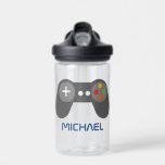 Bouteille D'eau Contrôleur de jeu vidéo Retro cool Personnalisé<br><div class="desc">Amusant personnalisé Cool Retro Video Game Controller design.</div>