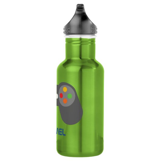 Bouteille D'eau Contrôleur de jeu vidéo vert amusant Personnalisé (Droite)