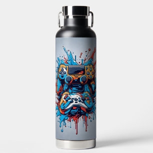Bouteille D'eau Contrôleurs de jeu avec peinture à la goutte