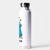 Bouteille D'eau Cookie Monster Crazy Cookies | Ajouter Votre Nom (Gauche)