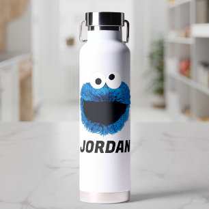 Bouteille D'eau Cookie Monster   Tendance de l'aquarelle   Ajouter