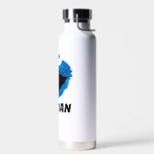 Bouteille D'eau Cookie Monster | Tendance de l'aquarelle | Ajouter (Gauche)