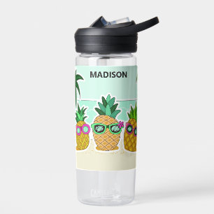 Bouteille D'eau Cool Beach Ananas nom personnalisé