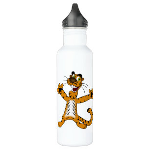 Bouteille D'eau Cool Blanc Orange Tigrotto Birthday Boy