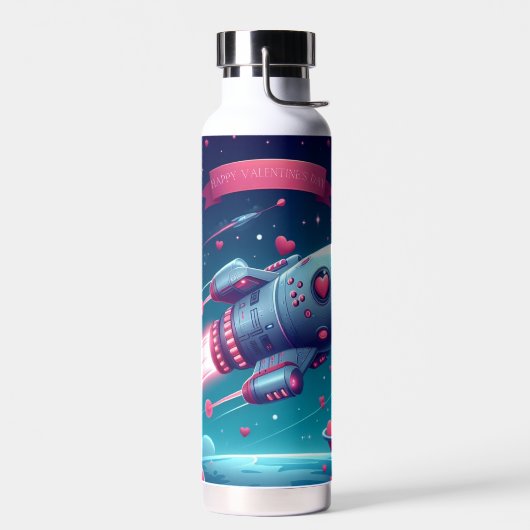 Bouteille D'eau Cool/futuriste la Saint Valentin (Gauche)